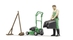 Bruder: Κηπουρός με μηχανή του γκαζόν και αξεσουάρ (#62103)